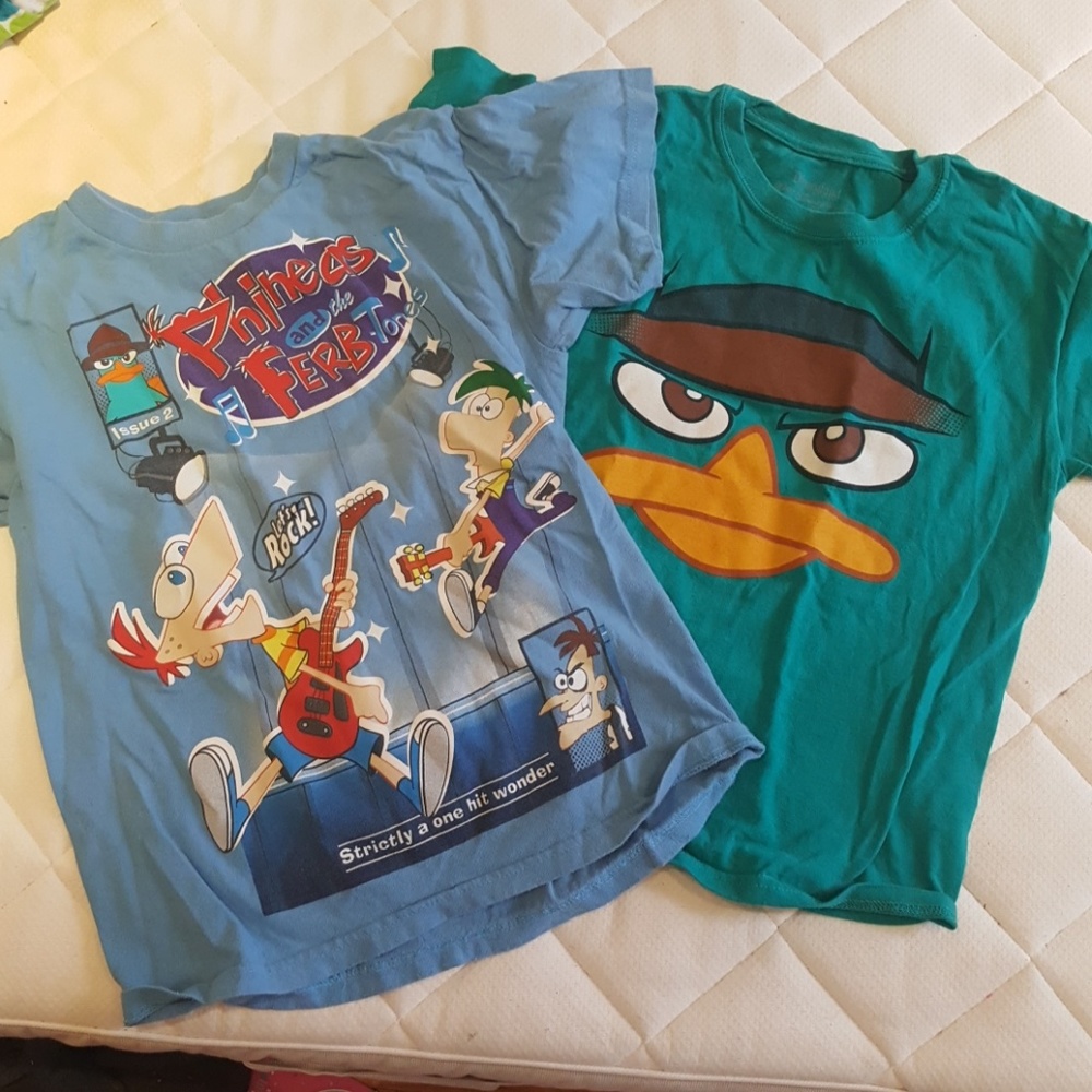 Set of 2: Perry the Platypus Disney T-Shirts